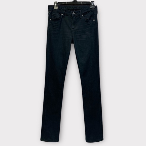 Citizens of Humanity Revolve Elson Medium Rise Straight Leg Jeans in Black sz 26 - Picture 5 of 9